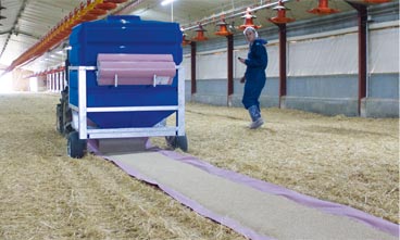 Une distribution de l’aliment rapide et facile pour vos poussins ! Une distribution de l’aliment rapide et facile pour vos poussins !